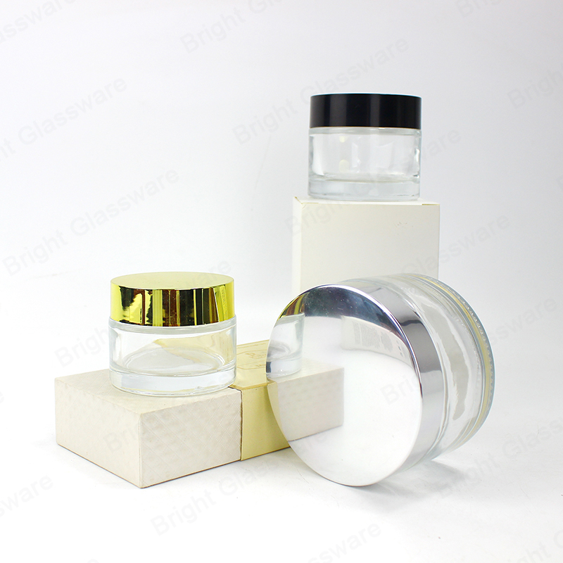 High Quality Clear Glass Cream Jar For Skincare